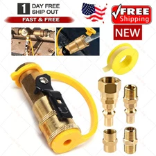 RV Quick Connect Fittings BBQ Grill Adapter 1/4" NPT Propane Hose Adapter 5pcs