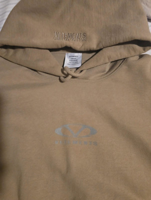 Vetements Oval logo  Hoodie  Beige L Pullover