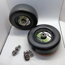 13X5.00-6 Flat-Free Lawn Mower Tire & Wheel Set of 2, Zero-Turn Mower Front Tire