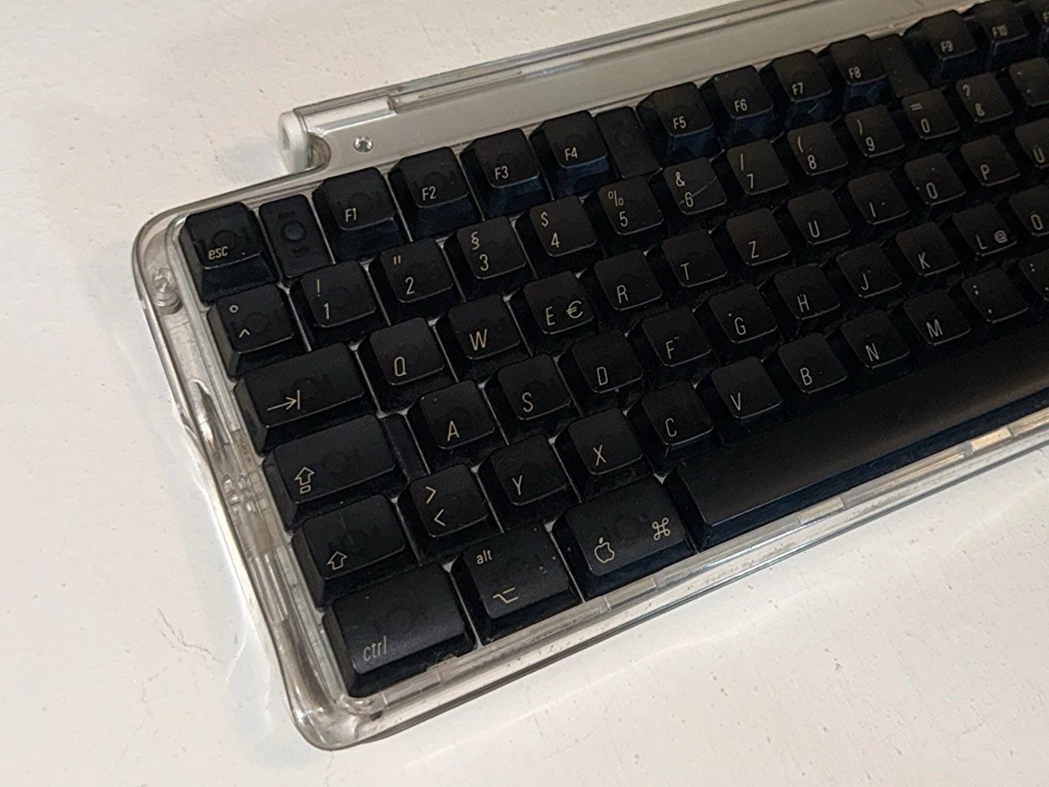 Vintage Apple Pro Keyboard M7803 Jahr 2000 Retro Tech Schwarze Tasten USB - Bild 3 von 4