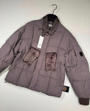 CP Company 204A Flatt Nylon down jacket in Purple Dove  - Rrp £1150 -Large.