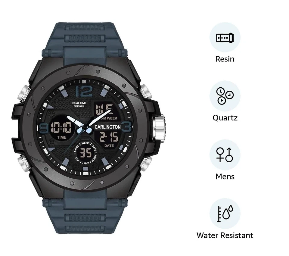 Relojes deportivos analógicos-digitales serie Endurance para hombre y niño con alarma, parada Foto 3 de 4