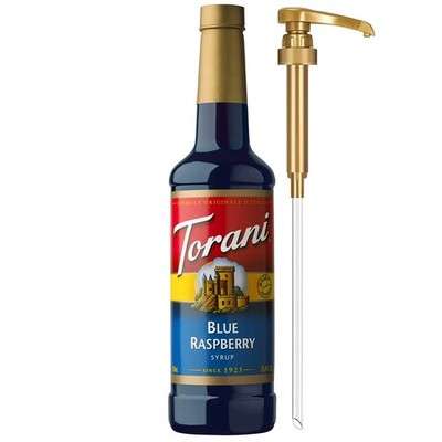 Torani Blue Raspberry Syrup for Drinks, Flavoring 25.4 Fl Oz (Pack of 1) 
