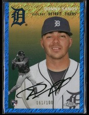 2023 Topps Chrome #167 Donny Sands Blue Shimmer Refractors #/100