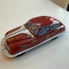 Tin Plate Friction Fire Dept Chief Car Toy Canada Not Marx