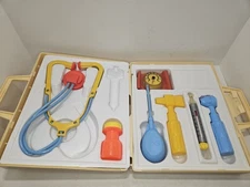 Vintage 1977 Fisher-Price  936 Medical Doctor Kit with Case INCOMPLETE Clean