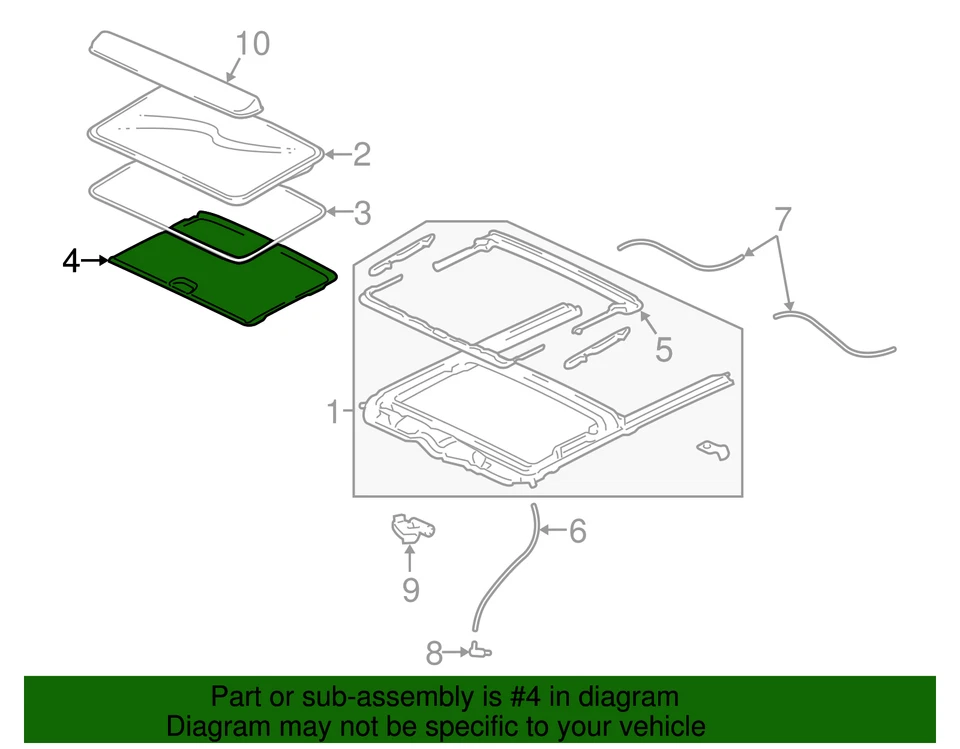 Parasol original Ford 3W4Z-54519A02-BAC Foto 2 de 2