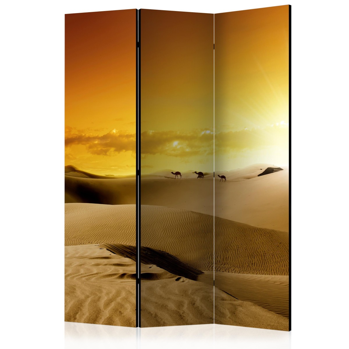Paravent 3 volets design desert pour creer un coin bureau cocooning dans votre chambre