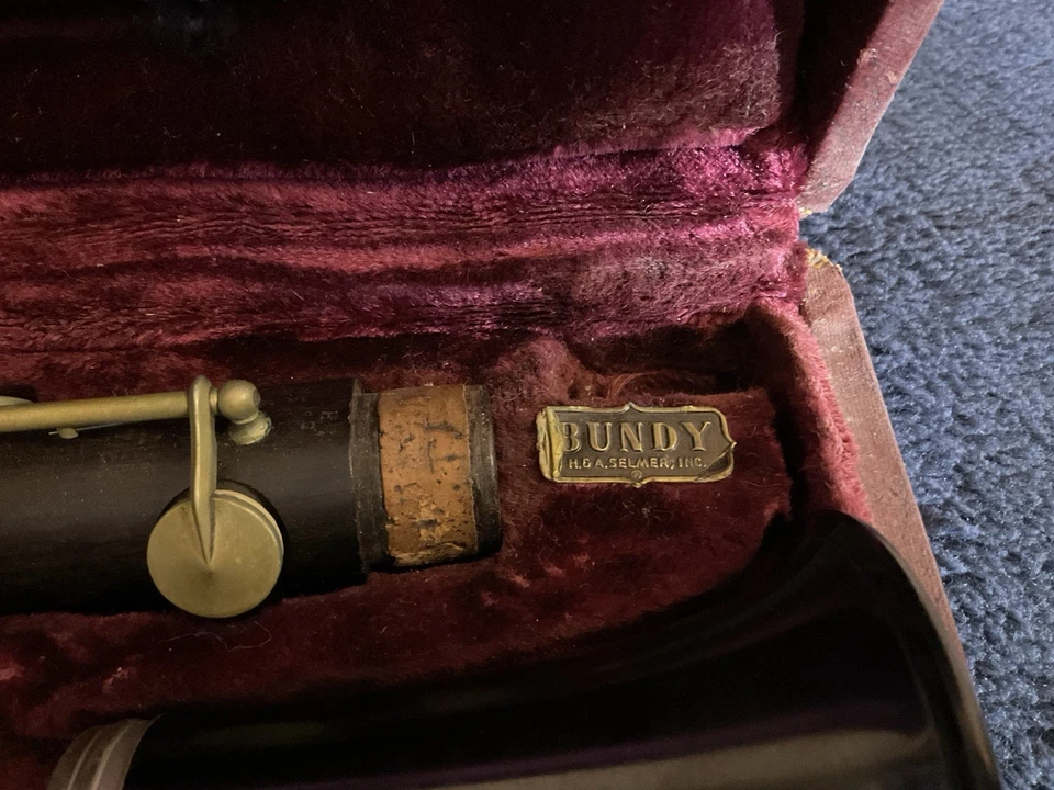 Clarinete de madera Triebert antiguo raro - Brevete Paris madera sin probar Foto 3 de 4