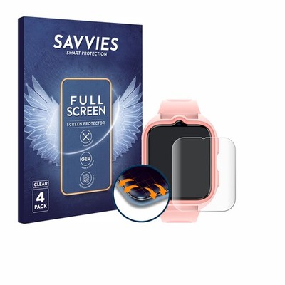 4x Full-Screen Schutz Folie für Blackview Z30 Kids Smartwatch 3D Edge Display