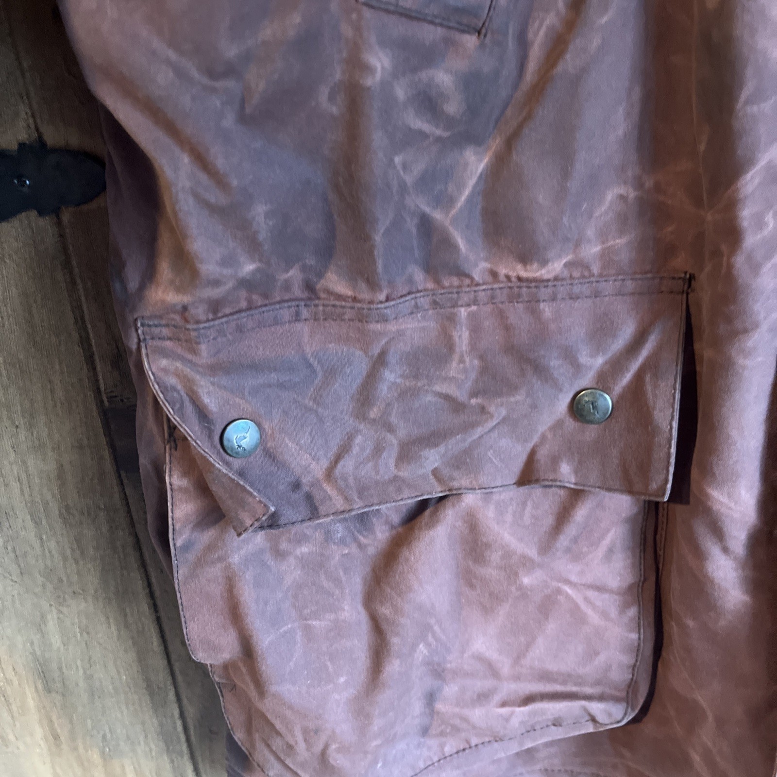 PG Field Heritage Mens Heavyweight Waxed cotton Field Coat made in UK country XL image 2
