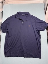Polo Ralph Lauren Classic Fit Short Sleeve Polo Shirt Men's 2XB Blue Flesh Pony