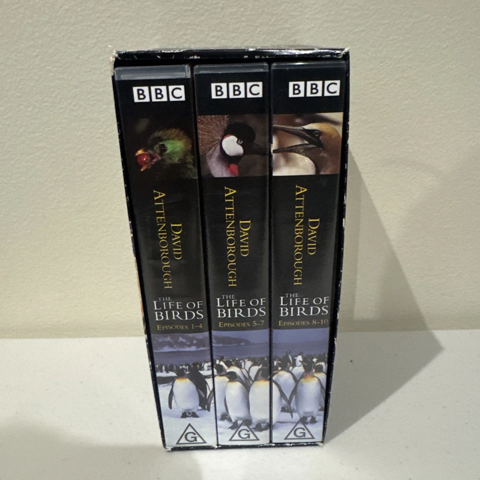 The Life of Birds Box Set 3 VHS Tapes BBC David Attenborough  ABC Video - Image 2 of 4