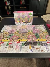 Galison Spring on Park Avenue 1000 Piece Jigsaw Puzzle Complete EUC