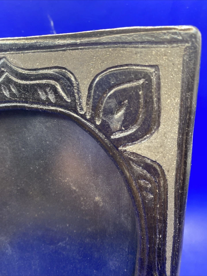 Sasak Pottery Earthenware Indonesia Photo Frame Heavy Solid, Matte Glass, Unique - Image 3 of 4