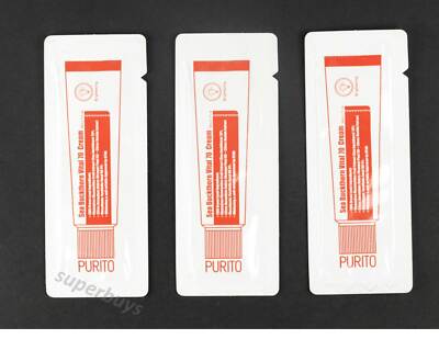 3pcs Samples Korea Purito Sea Buckthorn Vital 70 Cream Cleanse Whitening Vegan