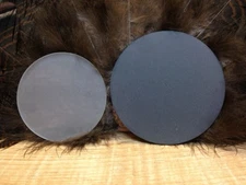 2-   Disc for Friction Pot Turkey Calls -- 3" Frosted Glass & 3.5" Slate