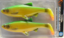Savage Gear SG 3D River Roach Paddletail Firetiger   22cm / 125g / 2 in Pack