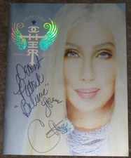Beautiful CHER Concert Program SIGNED Living Proof Farewell Tour 2003