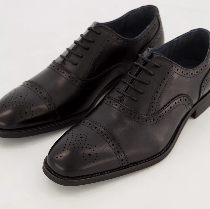 Mens black brogues size best sale 9