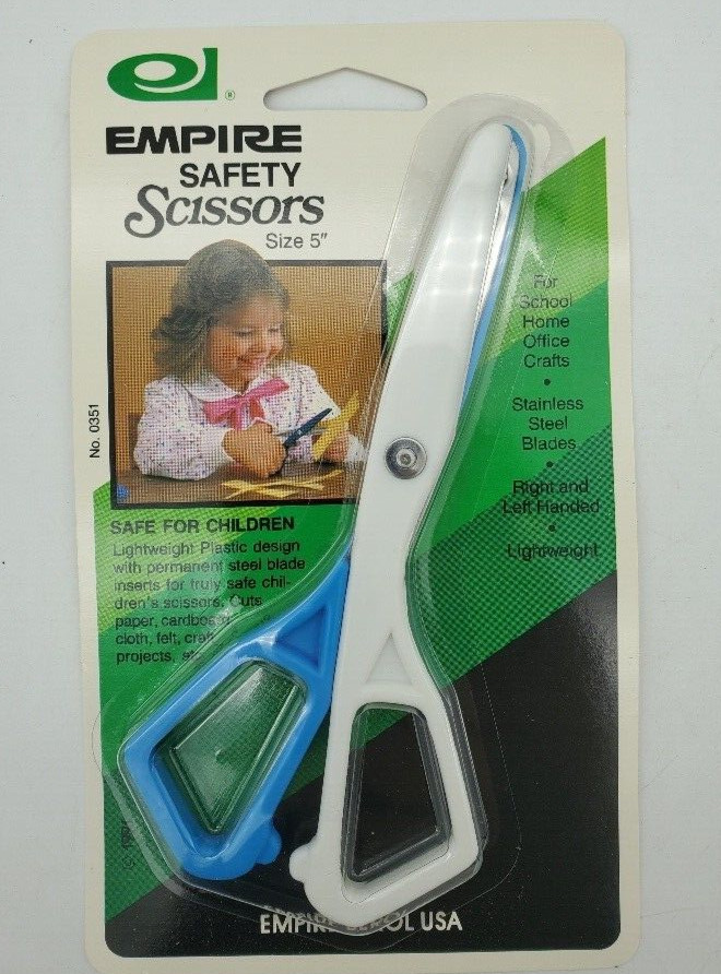 Empire Berol Safety Scissors 5" LOT OF 12, StainlessSteel Blade Right/Left China