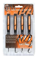 60003 CatsPaw Mini Hook and Pick Set Chrome-Vanadium 4-Piece Hand Tool
