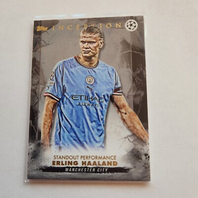 2023 Inception Erling Haaland Topps Standout Performance Base Manchester City