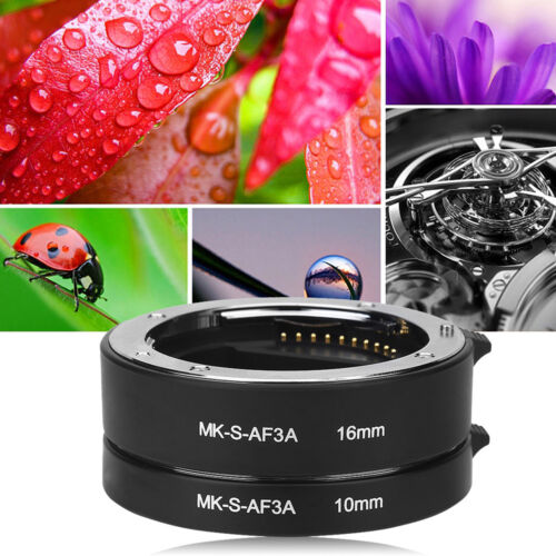 Meike MK-S-AF3A 10mm+16mm Extension Ring Tube Adapter for Sony E/FE A5000/A6000 - Picture 1 of 12