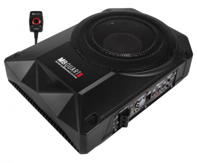 MB-Quart QB201A Aktiv Subwoofer Untersitz flach Seitenteil 20cm Bass mit Endstuf