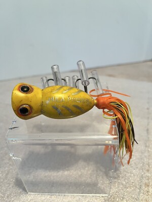 Vintage Hula Popper Yellow Fishing Lure 2 (494) | eBay
