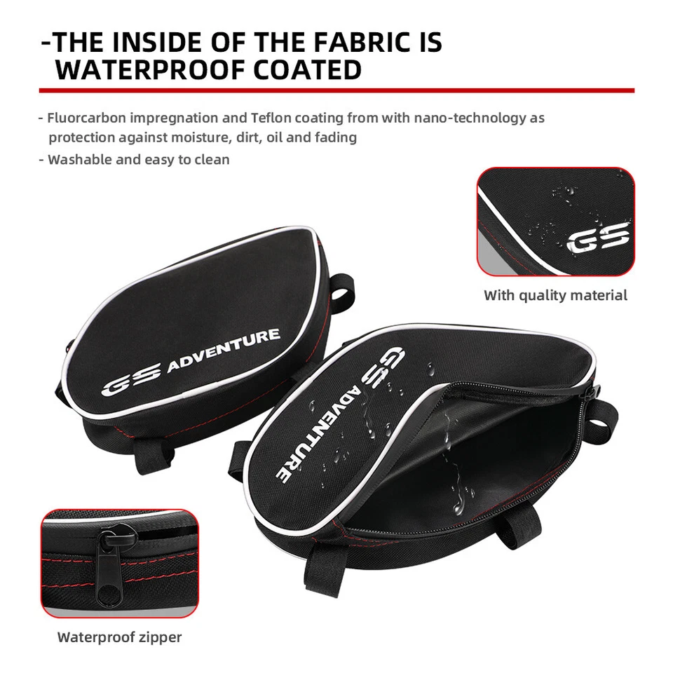 Motorcycle Frame Crash Bars Waterproof Bag For BMW R1200GS / Adventure 2005-2012 Foto 4 de 4