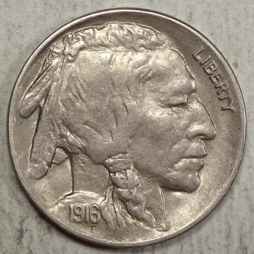 1916-D Buffalo Nickel, Choice Almost Uncirculated    0530-01