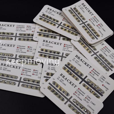 Dental Orthodontics Brackets Mini/Standard MBT/Roth/Edgewise 022/018 3-4-5 Hooks