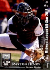 2018 Midwest League All-Star Game Western Division #14 Payton Henry - NM Card
