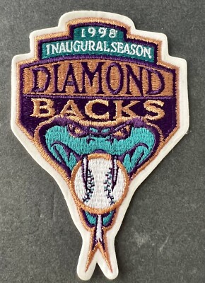 Diamondbacks Patch 1998 Arizona Diamondbacks Inaugural Season MLB Authentic Sleeve Patch ...