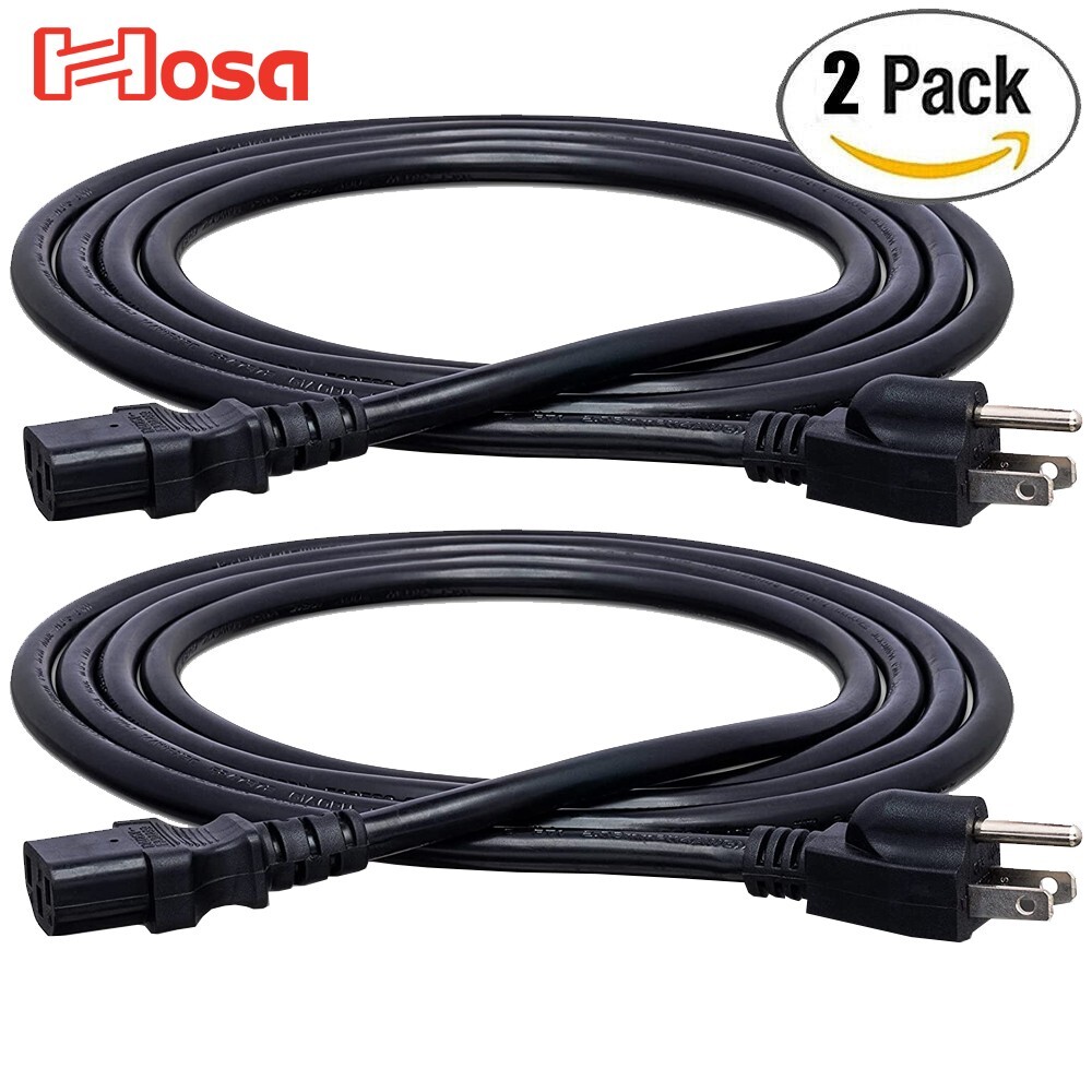 Hosa - PWC-450 - 14 AWG, IEC C13 To NEMA 5-15P Power Cord - Foto 5