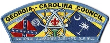 2001 Jamboree Georgia - Carolina Council GA JSP Blue Bdr (AR744)