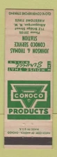 Matchbook Cover - Conoco oil gas Johnson & Thomas Albuquerque NM