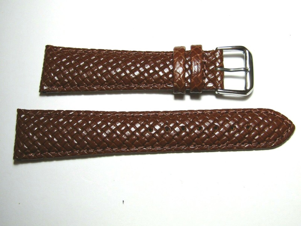 Accessorio Moda Nuovo Con Etichette Cinturino Orologio Hadley-Roma MS843 In Pelle Intrecciata Marrone Chiaro - Larghezza 20mm Cinturino Pelle Intrecciata Hadley-Roma Accessorio Moda Nuovo Con Etichette Cinturino Orologio Hadley-Roma MS843 In Pelle Intrecciata Marrone Chiaro - Larghezza 20mm Cinturino Pelle Intrecciata Hadley-Roma