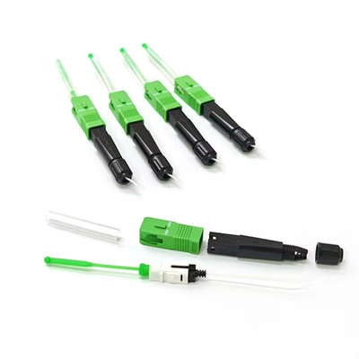 10/50/100Pcs SC/APC Optical Fiber Fast Connector SOC Fusion Splice-on Connector