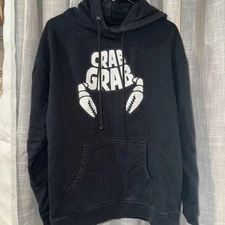 Men’s Snowboard Crab Grab  Hoodie Black Size Large