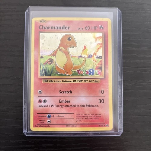 Pokémon TCG Toys R US Promo Holo Card Charmander 9/108 Near Mint Condition