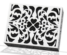 ORYX Doorbell Chime Cover Box Only, White Door Bell Covers for Wall, Wood Pia...