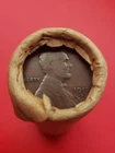 1912-D LINCOLN WHEAT CENT 1909-P LINCOLN WHEAT PENNY COIN ROLL ENDERS BANKROLLED