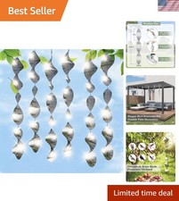 Bird Deterrents for Outside Patio, Bird Scare Devices Set Highly Reflective 3...