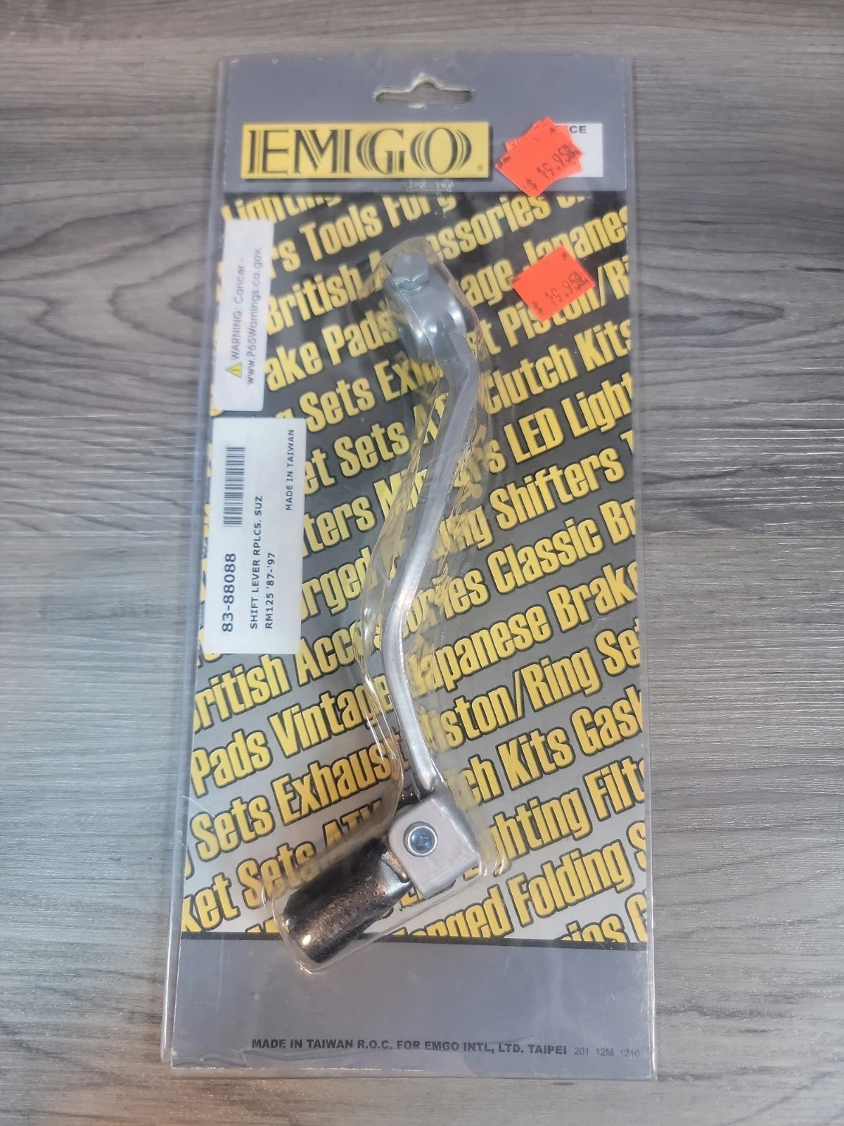 EMGO Shift Lever 83‑88088 New Folding Steel Motorcycle Gear Shifter Lever