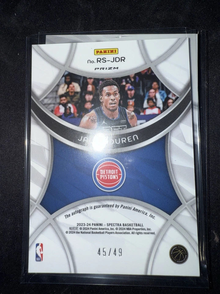 2023–24 Panini Spectra Radiant Signatures Джален Дюрен /49 - Изображение 2 из 2