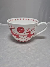 Portobello By Inspire Bone China Christmas Mug “OH DEER” SANTA’S REINDEER BigCup