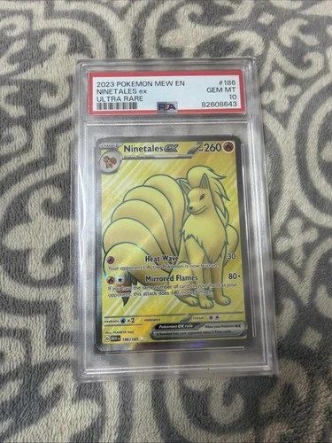 PSA 10 - 2023 Pokemon Mew En-151 #186 Ninetales Ex Ultra Rare