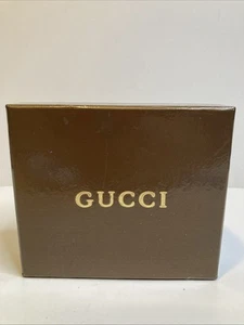 Authentique boîte cadeau Gucci vintage pour écharpe portefeuille 5,5”x 4,5”x 1,5” boîte seule